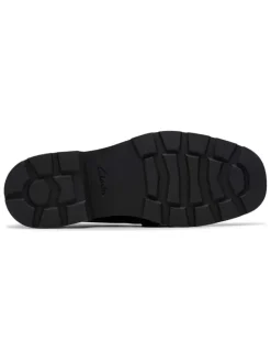 Leder-Mokassins in Schwarz