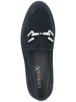 Leder-Mokassins in Schwarz