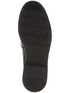 Leder-Mokassins in Schwarz