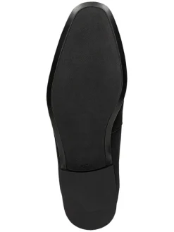 Leder-Mokassins in Schwarz