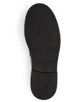 Leder-Mokassins in Schwarz