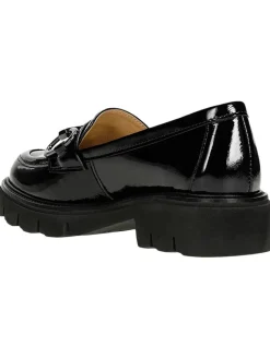 Leder-Mokassins in Schwarz