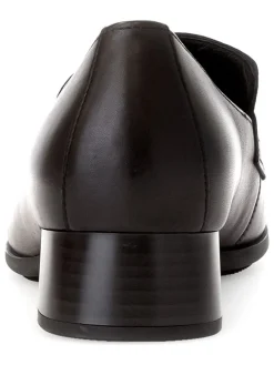 Leder-Mokassins in Schwarz