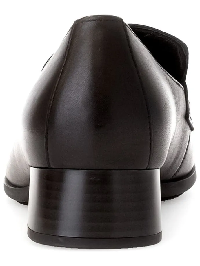 Leder-Mokassins in Schwarz