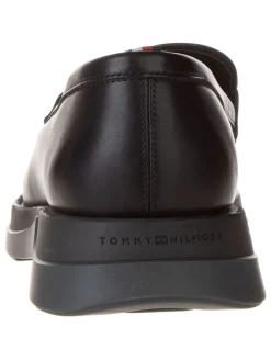 Leder-Mokassins in Schwarz