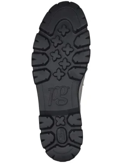 Leder-Mokassins in Weiß/ Schwarz