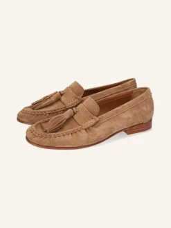 Leder-Mokassins "Kamilla 3" in Hellbraun