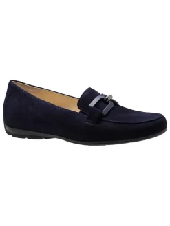 Leder-Mokassins "Pescara" in Dunkelblau