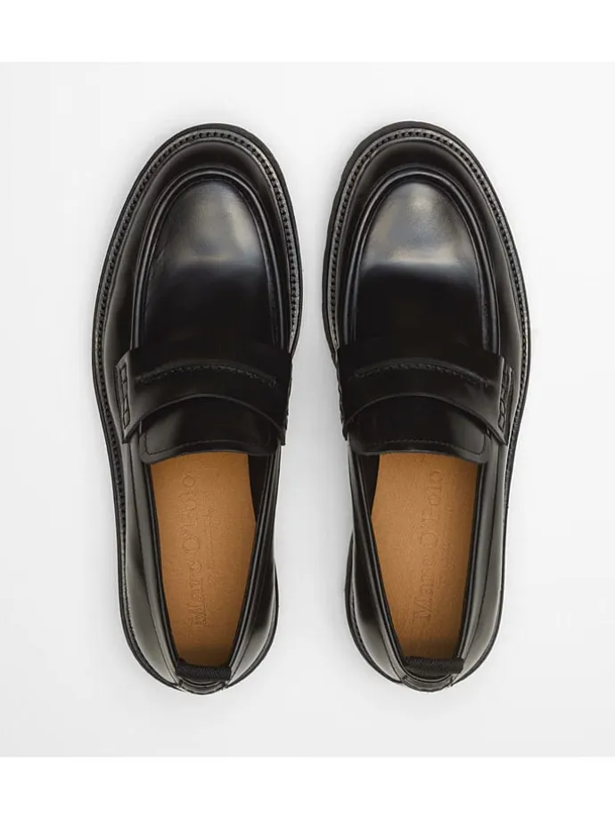 Leder-Mokassins "Phil" in Schwarz