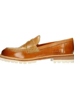 Leder-Mokassins "Regine 6" in Hellbraun