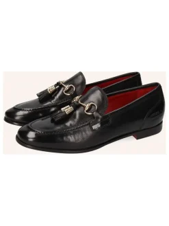 Leder-Mokassins "Scarlett" in Schwarz