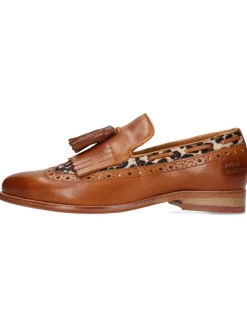 Leder-Mokassins "Selina 3" in Hellbraun