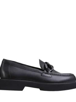 Leder-Mokassins "Stacy" in Schwarz