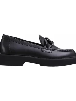 Leder-Mokassins "Stacy" in Schwarz