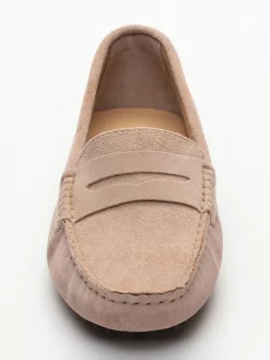 Leder-Mokassins "Thandie" in Rosa