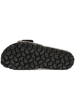 Leder-Pantoletten in Braun