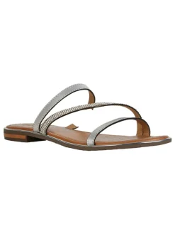 Leder-Pantoletten "Sozy Plus" in Silber