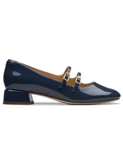 Leder-Pumps "Daiss 30 Shine" in Dunkelblau