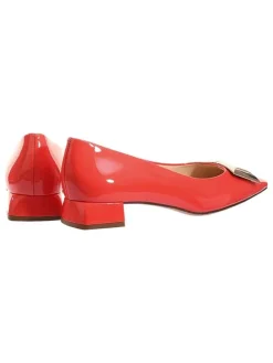 Leder-Pumps "Holly" in Rot