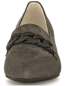 Leder-Pumps in Anthrazit