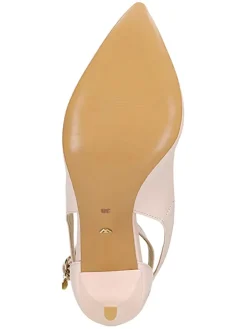 Leder-Pumps in Beige