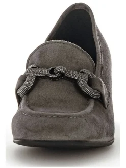 Leder-Pumps in Braun