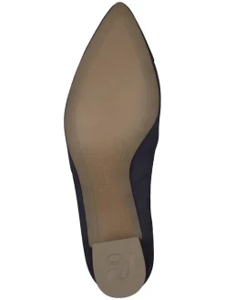 Leder-Pumps in Dunkelblau