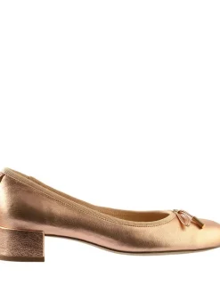 Leder-Pumps in Gold