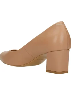 Leder-Pumps in Hellbraun