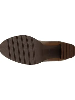 Leder-Pumps in Hellbraun