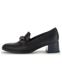 Leder-Pumps in Schwarz
