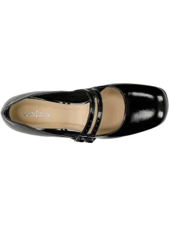 Leder-Pumps in Schwarz