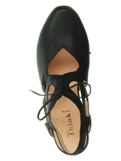 Leder-Pumps in Schwarz