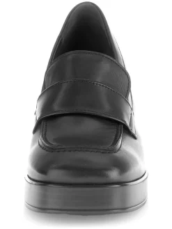 Leder-Pumps in Schwarz