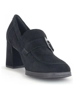 Leder-Pumps in Schwarz