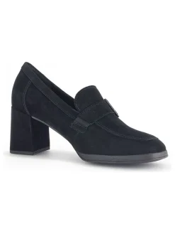 Leder-Pumps in Schwarz