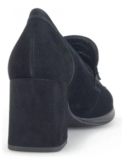 Leder-Pumps in Schwarz