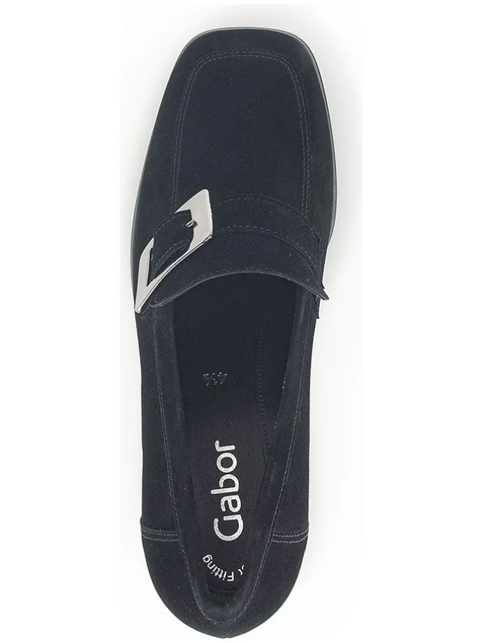 Leder-Pumps in Schwarz