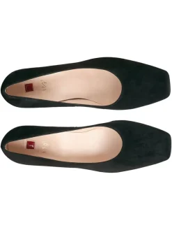 Leder-Pumps in Schwarz