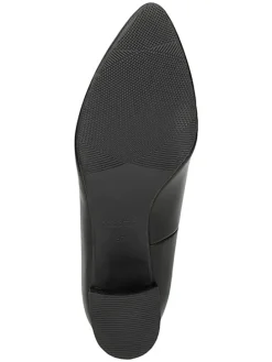 Leder-Pumps in Schwarz