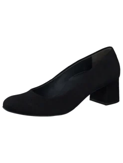 Leder-Pumps in Schwarz