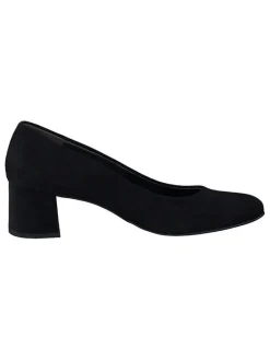 Leder-Pumps in Schwarz