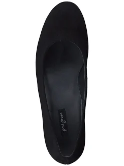 Leder-Pumps in Schwarz