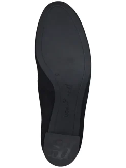 Leder-Pumps in Schwarz