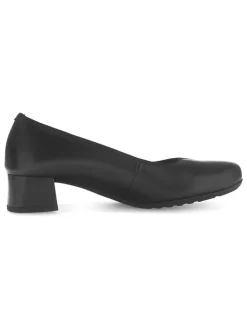 Leder-Pumps in Schwarz