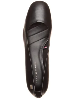 Leder-Pumps in Schwarz