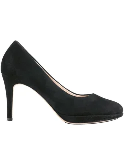 Leder-Pumps in Schwarz