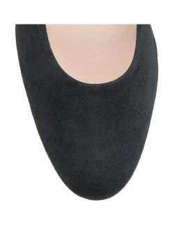 Leder-Pumps in Schwarz