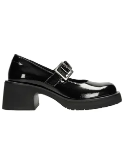 Leder-Pumps in Schwarz