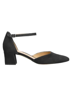 Leder-Pumps in Schwarz